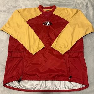 RARE VINTAGE 1999 NIKE SAN FRANCISCO 49ERS CENTER SWOOSH WINDBREAKER MEN'S LARGE